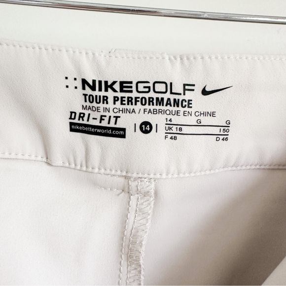 Nike Golf light tan Tour Performance Dri-Fit Golf Skirt sz 14 - Picture 11 of 11